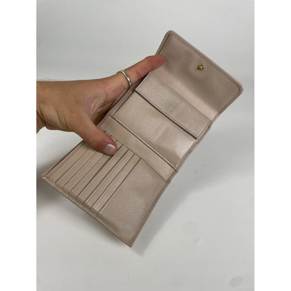 Prada Beige Leather Wallet image 3