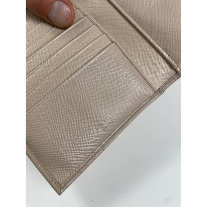 Prada Beige Leather Wallet image 4
