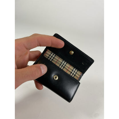 Burberry Black Leather Purse image 4