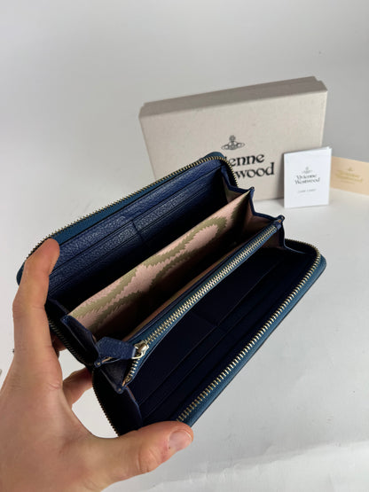 Vintage Vivienne Westwood Leather Wallet Blue