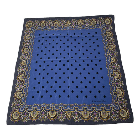 Dior Blue Silk Scarf image 1