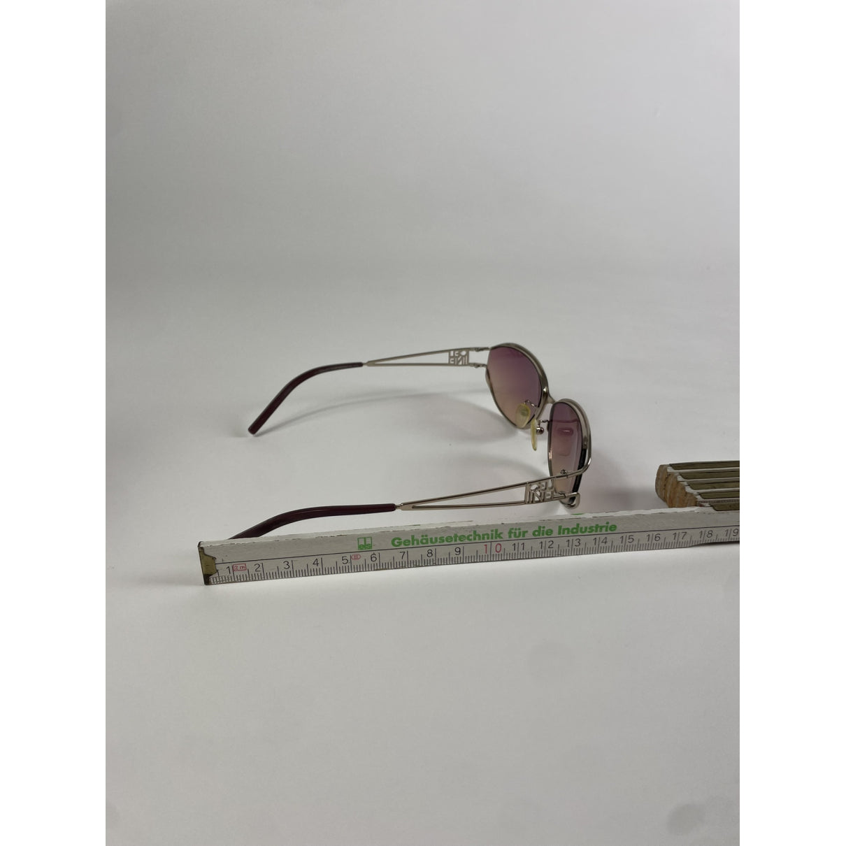 Celine Pink Metal Sunglasses image 5