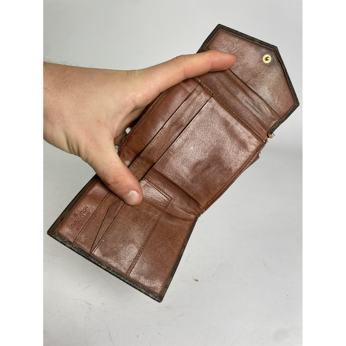 Louis Vuitton Flore Brown Leather Purse image 4