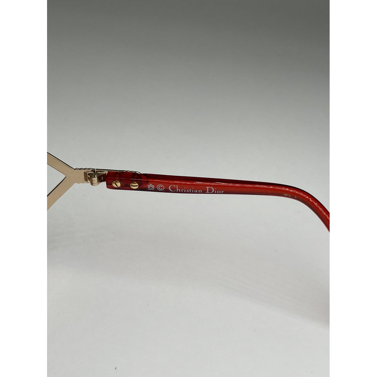 Dior Red Plastic Sunglasses image 2