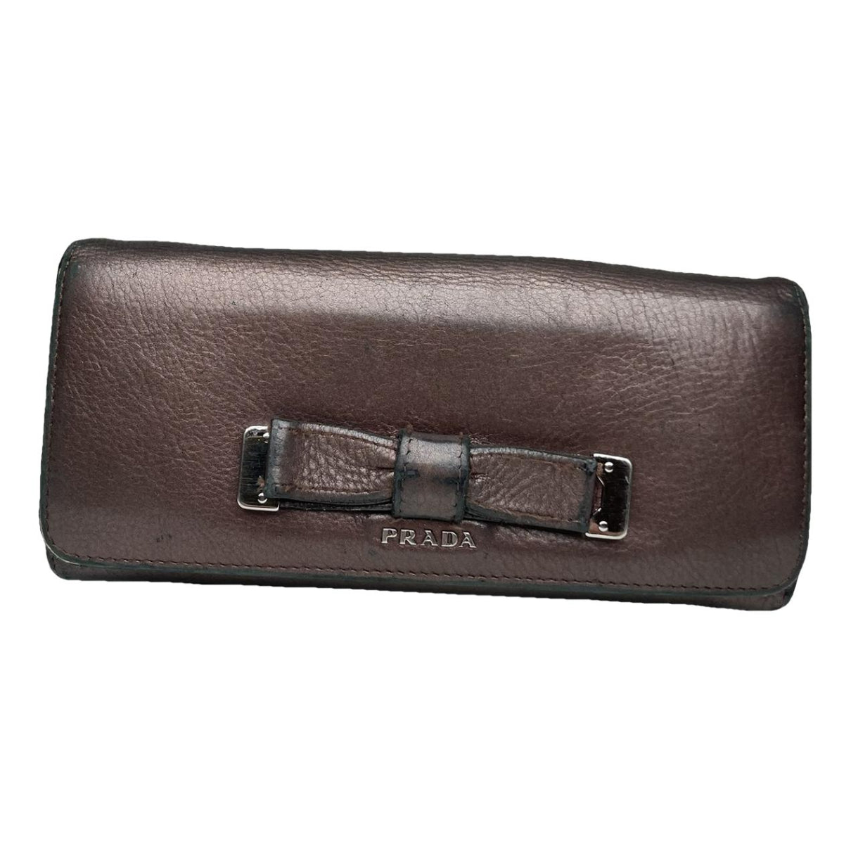 Prada Brown Leather Wallet image 1
