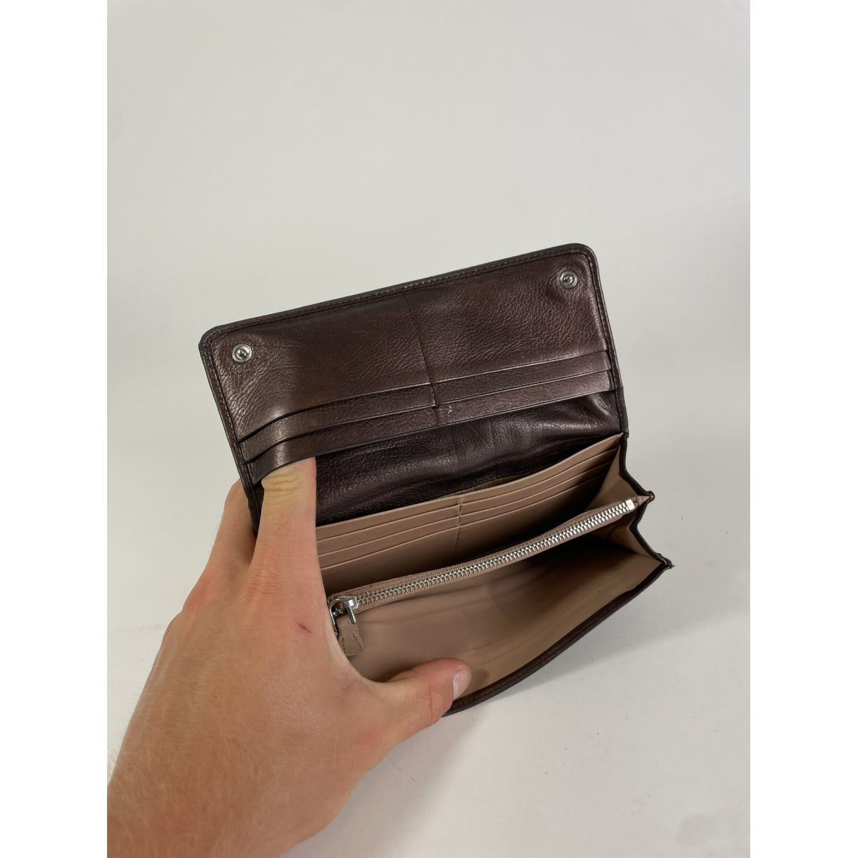 Prada Brown Leather Wallet image 4