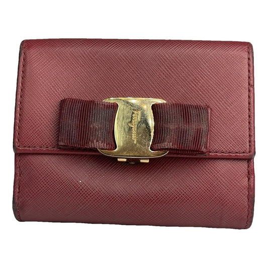 Salvatore Ferragamo Red Leather Small Bag image 1