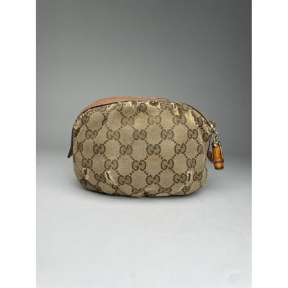 Gucci Dionysus Beige Cotton Clutch Bag image 4