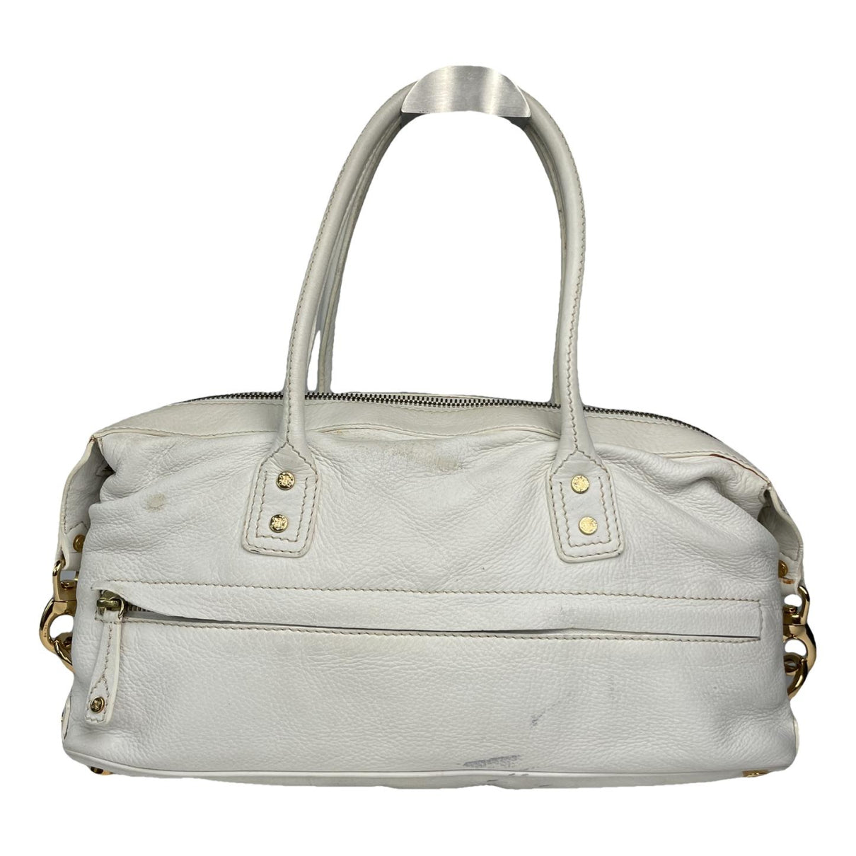 Celine White Leather Handbag image 1