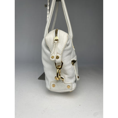 Celine White Leather Handbag image 2