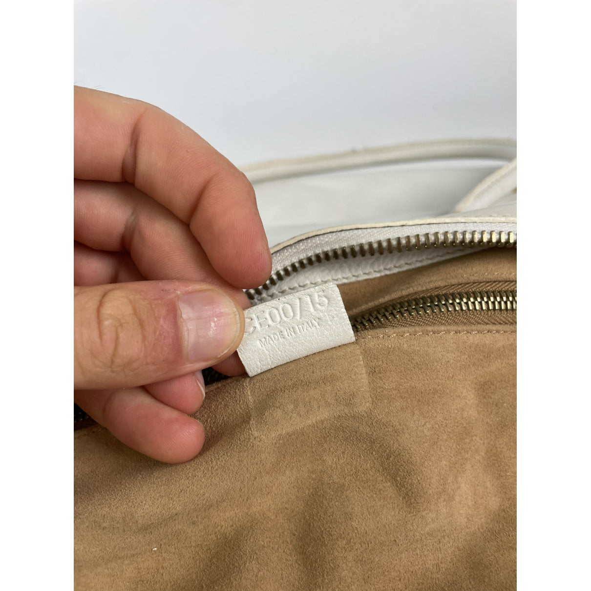 Celine White Leather Handbag image 4