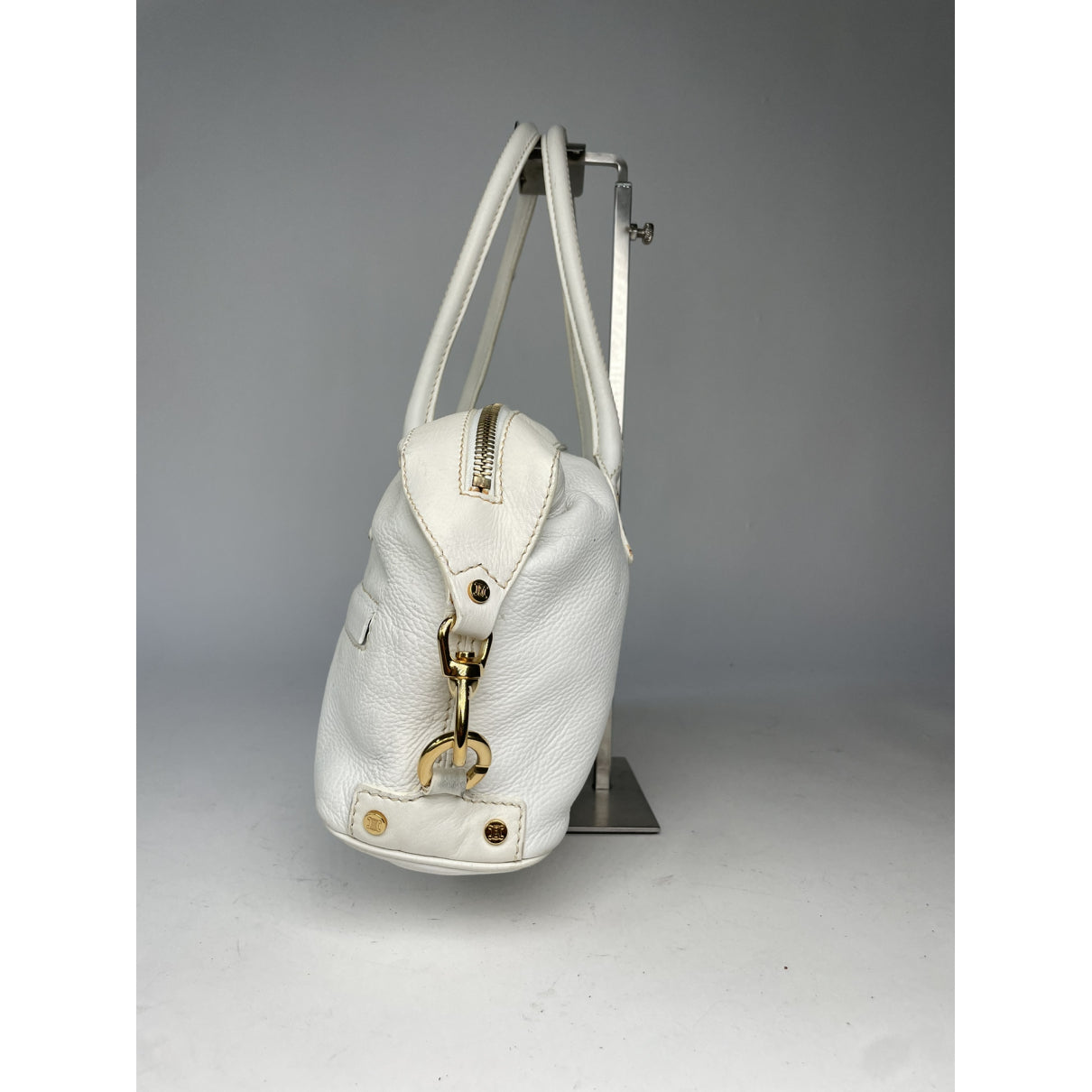 Celine White Leather Handbag image 5