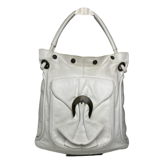 Gianni Versace White Leather Handbag image 1