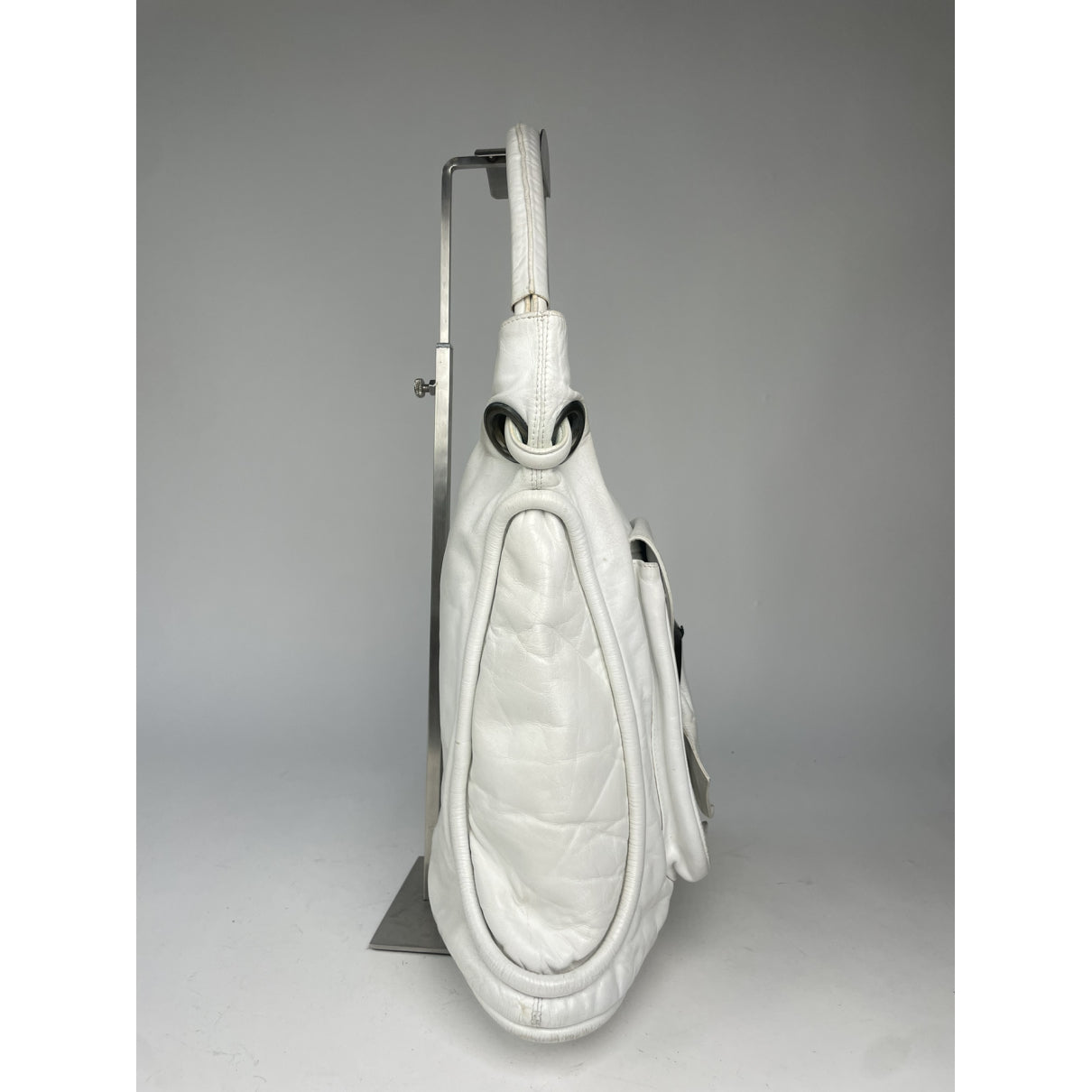 Gianni Versace White Leather Handbag image 2