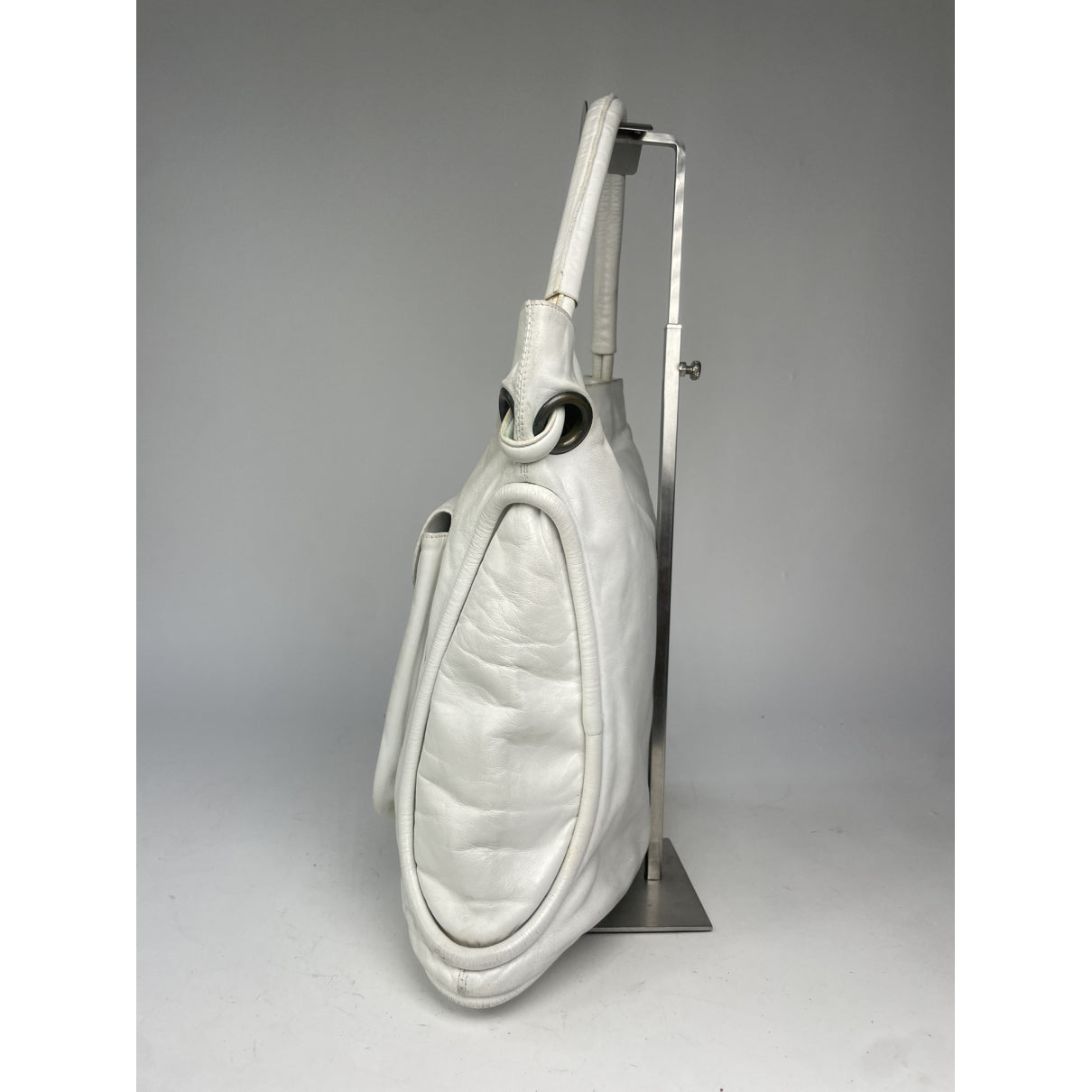 Gianni Versace White Leather Handbag image 5