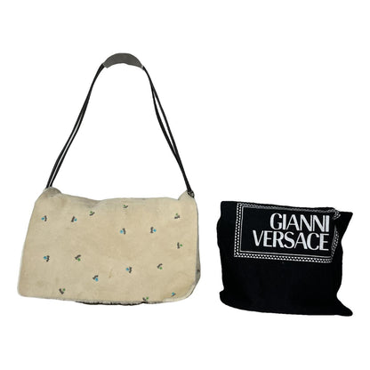 Gianni Versace Beige Wool Handbag image 1