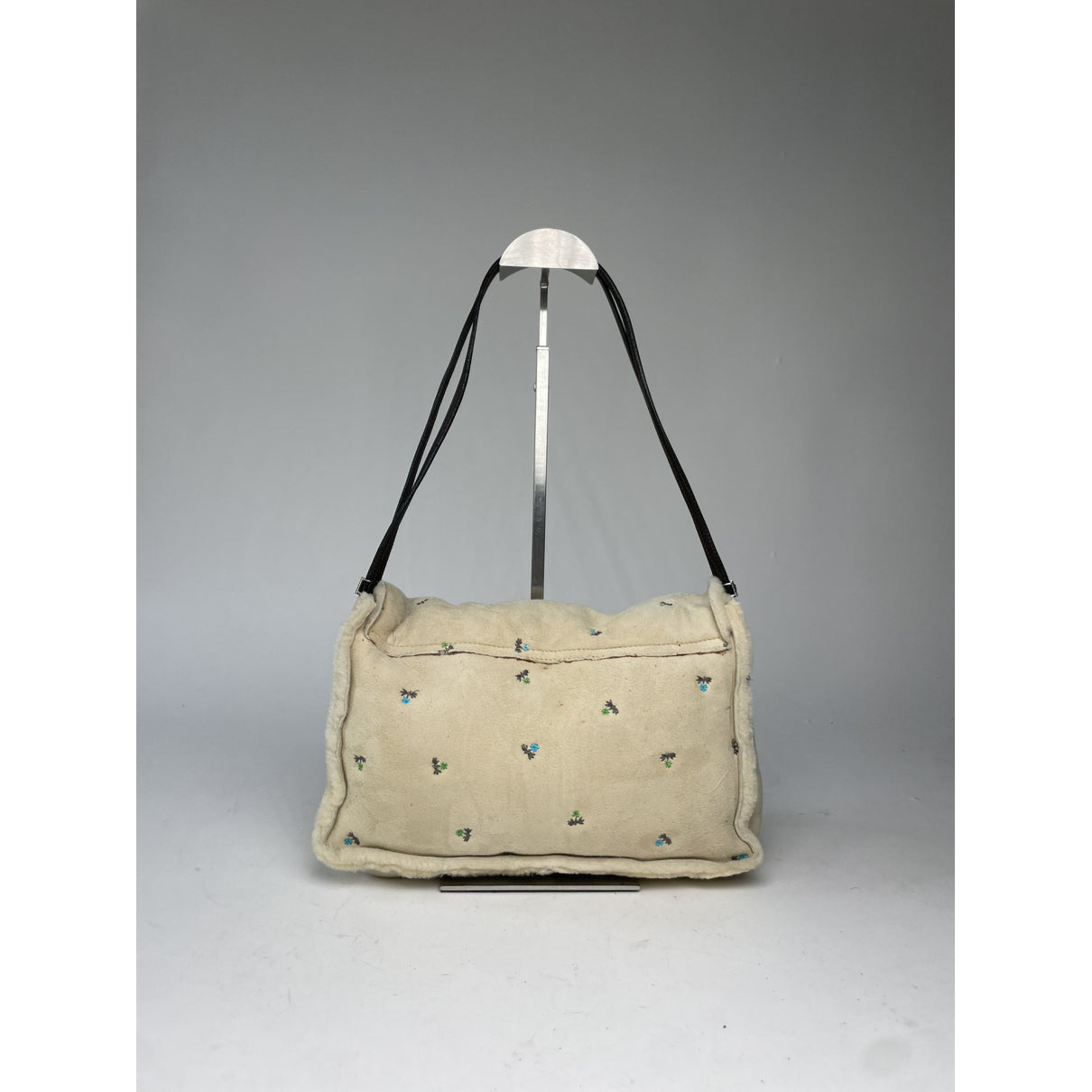 Gianni Versace Beige Wool Handbag image 4