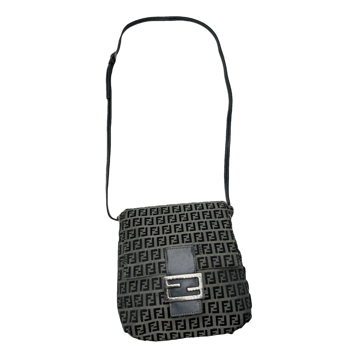 Fendi Baguette Black Cotton Handbag image 1