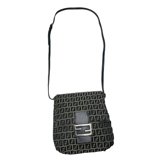 Fendi Baguette Black Cotton Handbag image 1