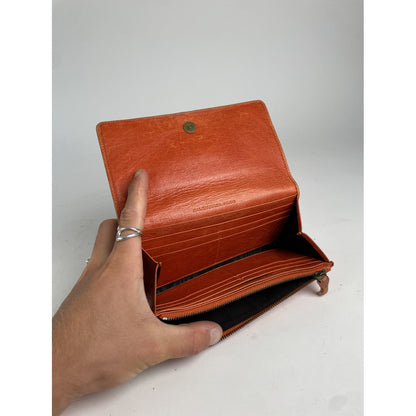 Balenciaga Orange Leather Wallet image 4