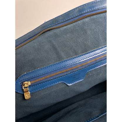 Louis Vuitton Lussac Blue Leather Handbag image 3