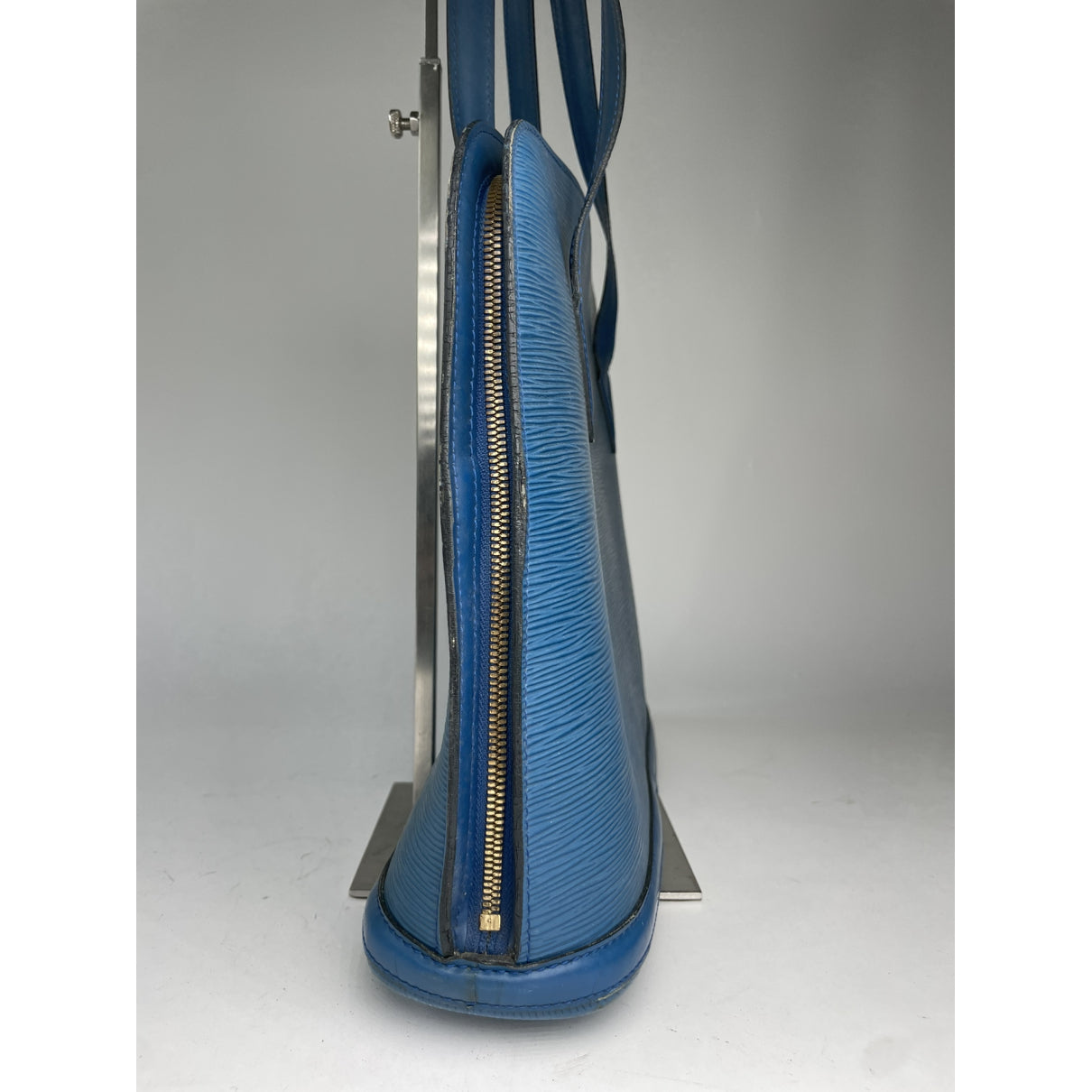 Louis Vuitton Lussac Blue Leather Handbag image 4