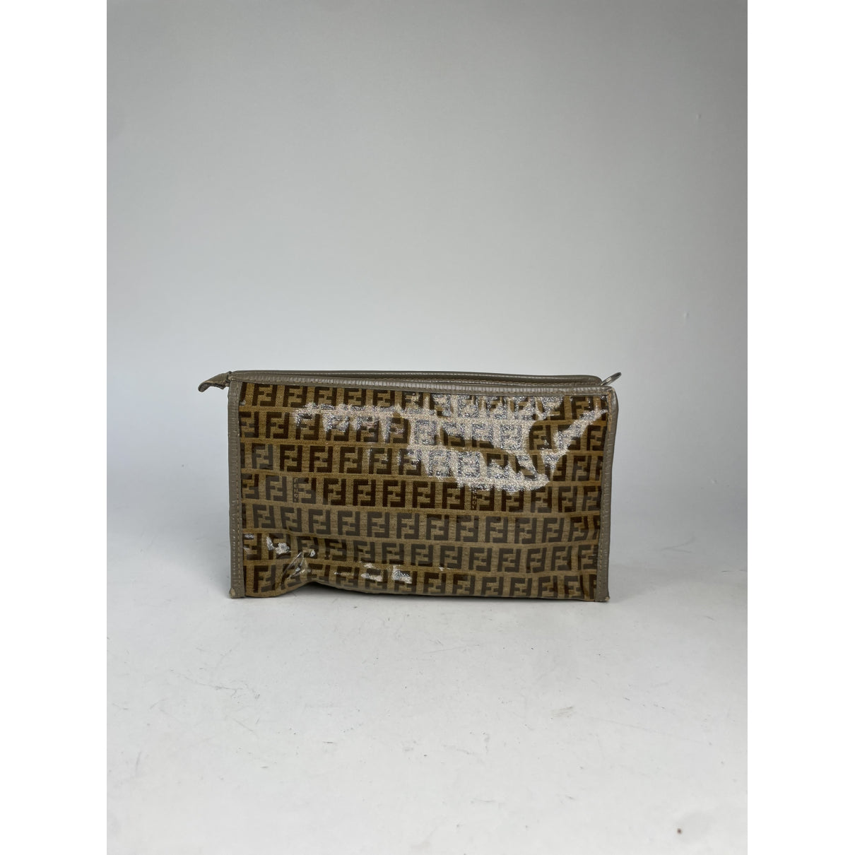 Fendi Baguette Brown Patent Leather Clutch Bag image 4