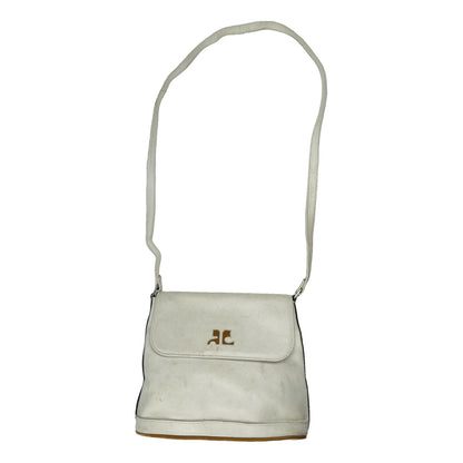 Courrèges White Leather Handbag image 1