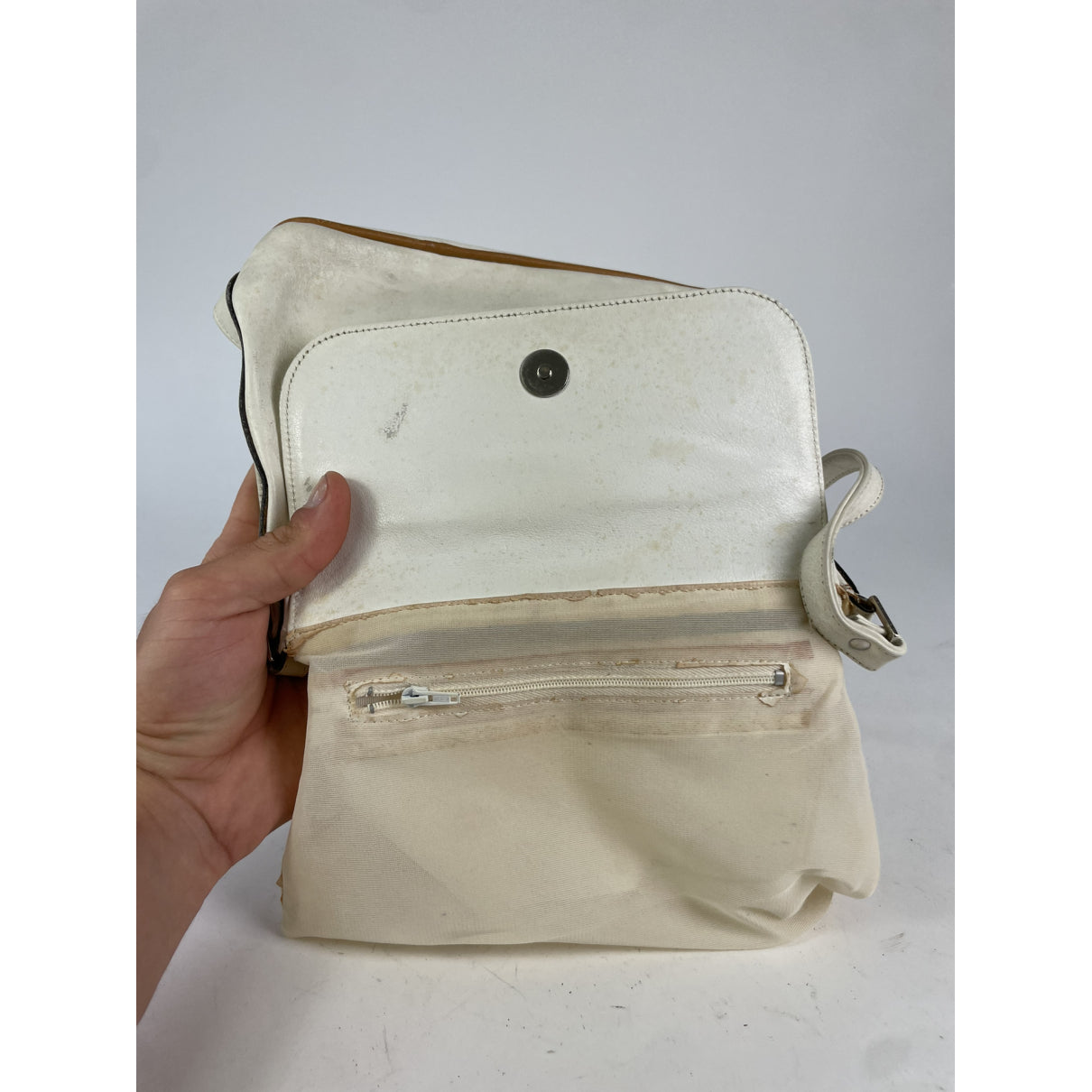 Courrèges White Leather Handbag image 2