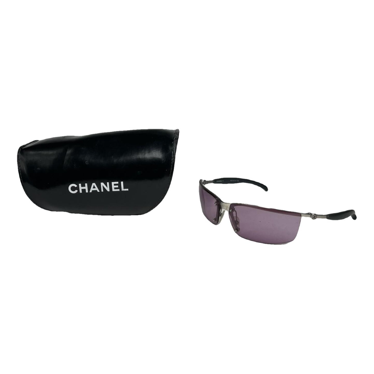 Chanel Purple Metal Sunglasses image 1