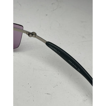 Chanel Purple Metal Sunglasses image 4