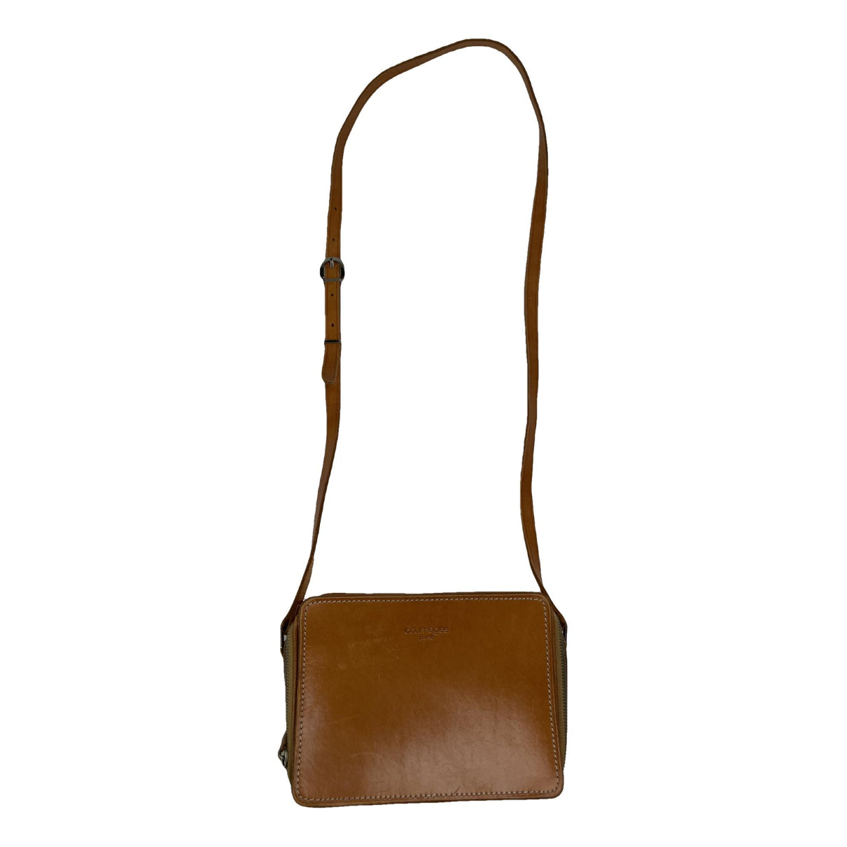 Courrèges Brown Leather Handbag image 1