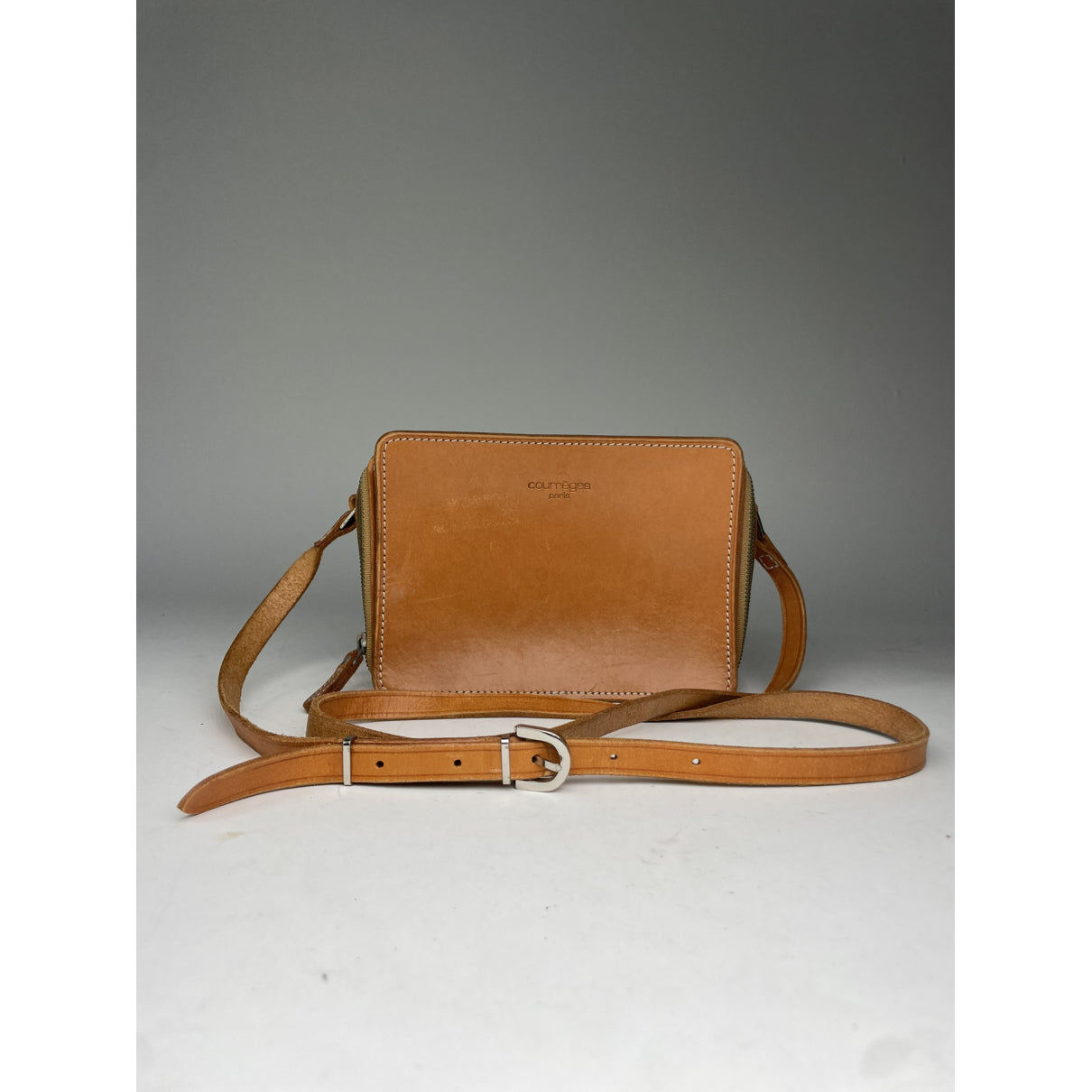 Courrèges Brown Leather Handbag image 4