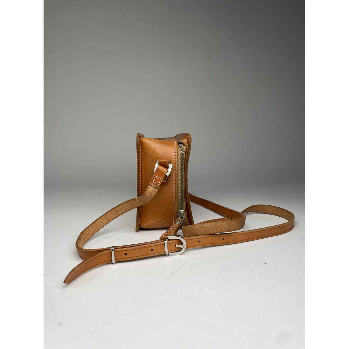 Courrèges Brown Leather Handbag image 5