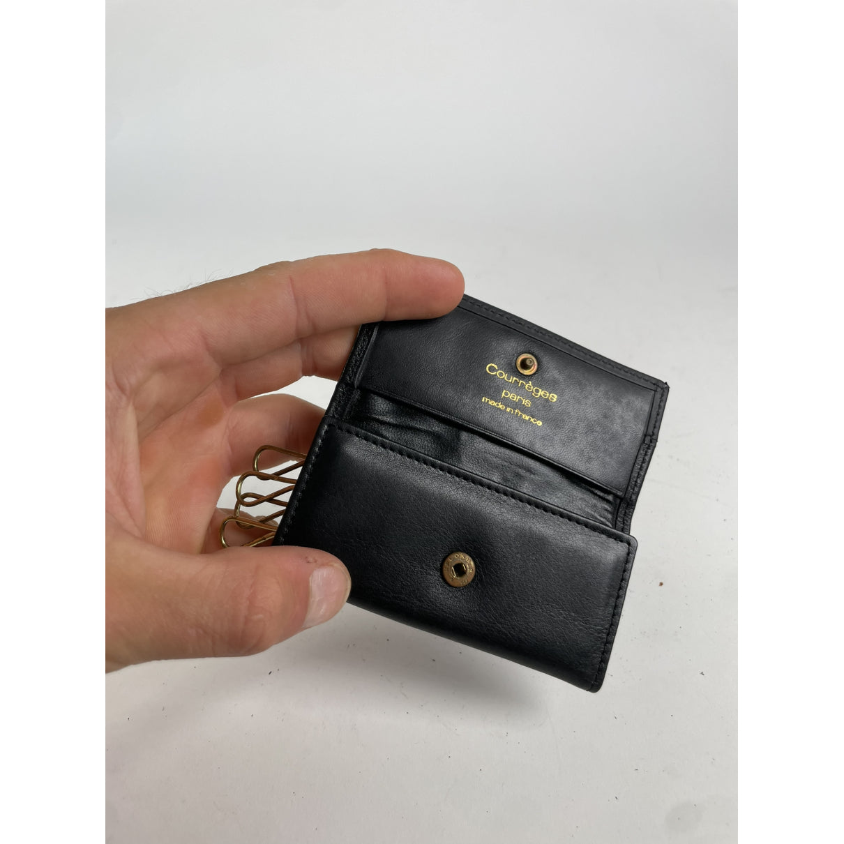 Courrèges Black Leather Purse image 3