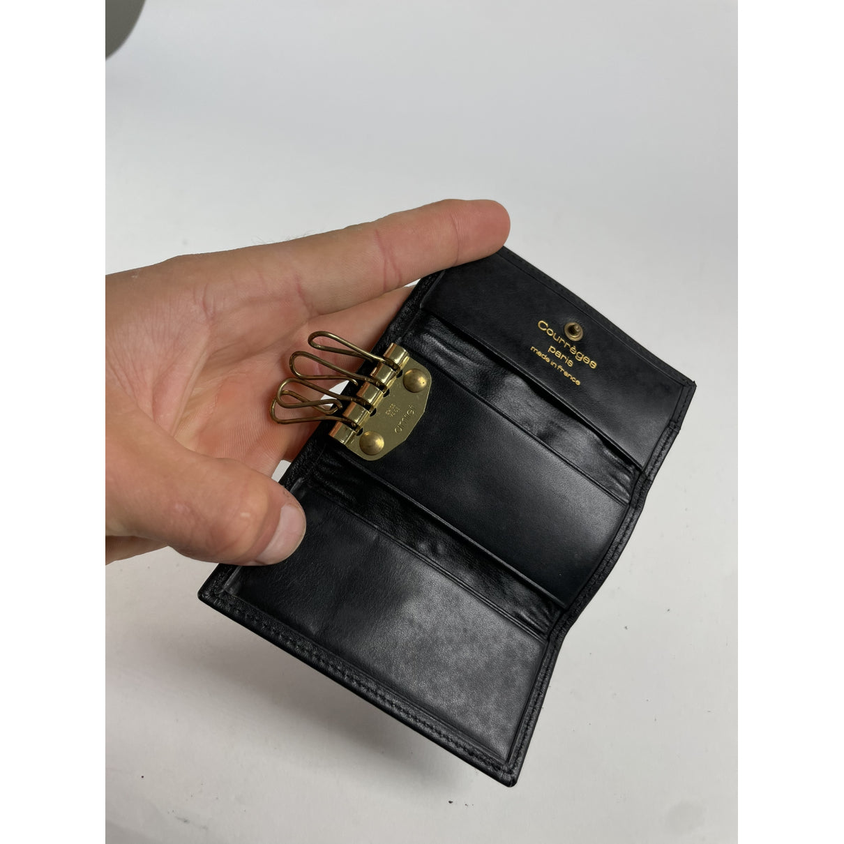 Courrèges Black Leather Purse image 4