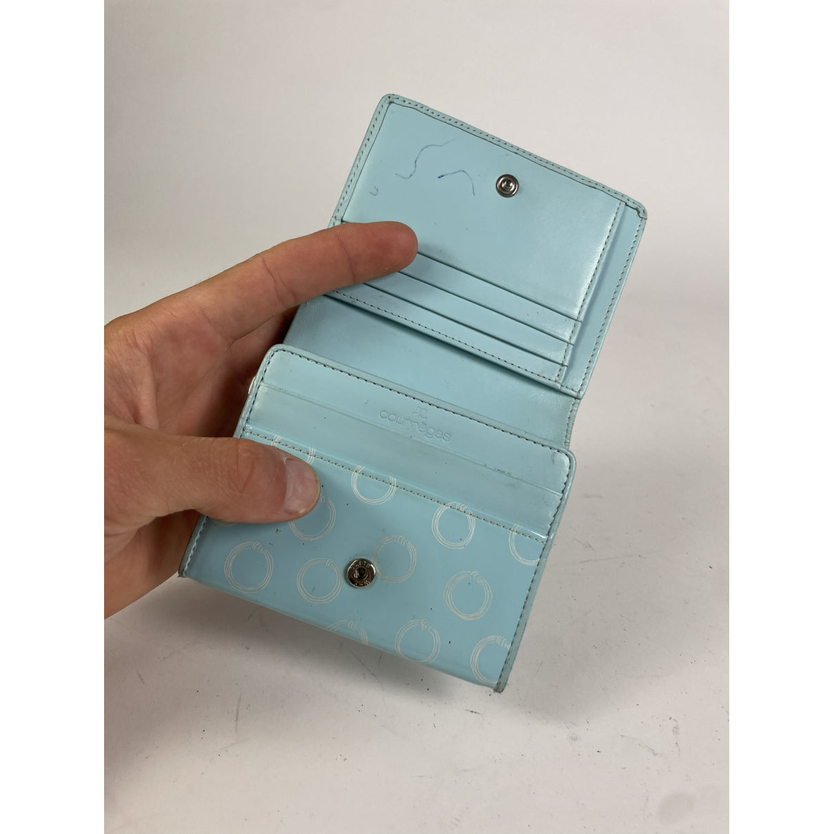 Courrèges Black Leather Wallet image 3