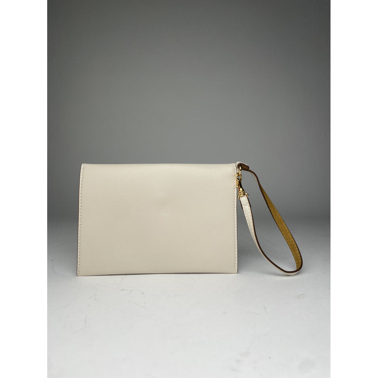 Stella McCartney Falabella White Leather Clutch Bag image 2