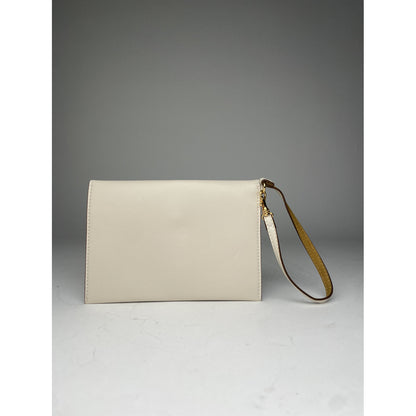 Stella McCartney Falabella White Leather Clutch Bag image 2