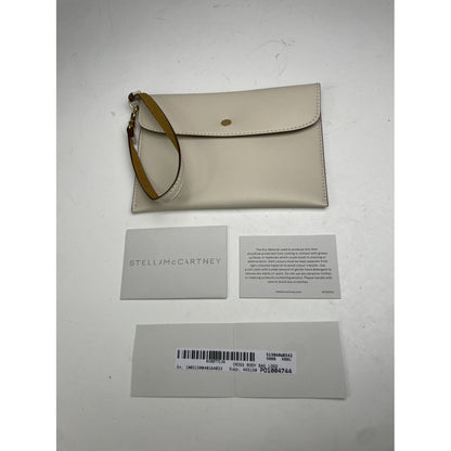 Stella McCartney Falabella White Leather Clutch Bag image 3