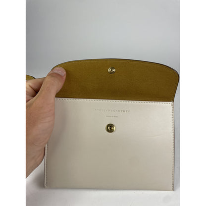 Stella McCartney Falabella White Leather Clutch Bag image 4