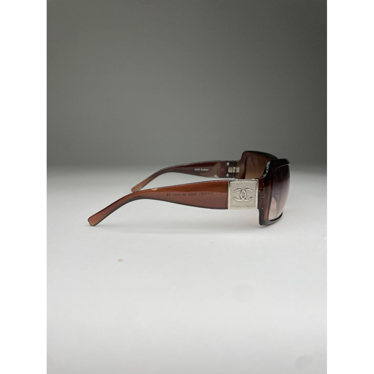 Chanel Brown Plastic Sunglasses image 2