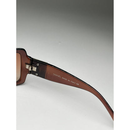 Chanel Brown Plastic Sunglasses image 5