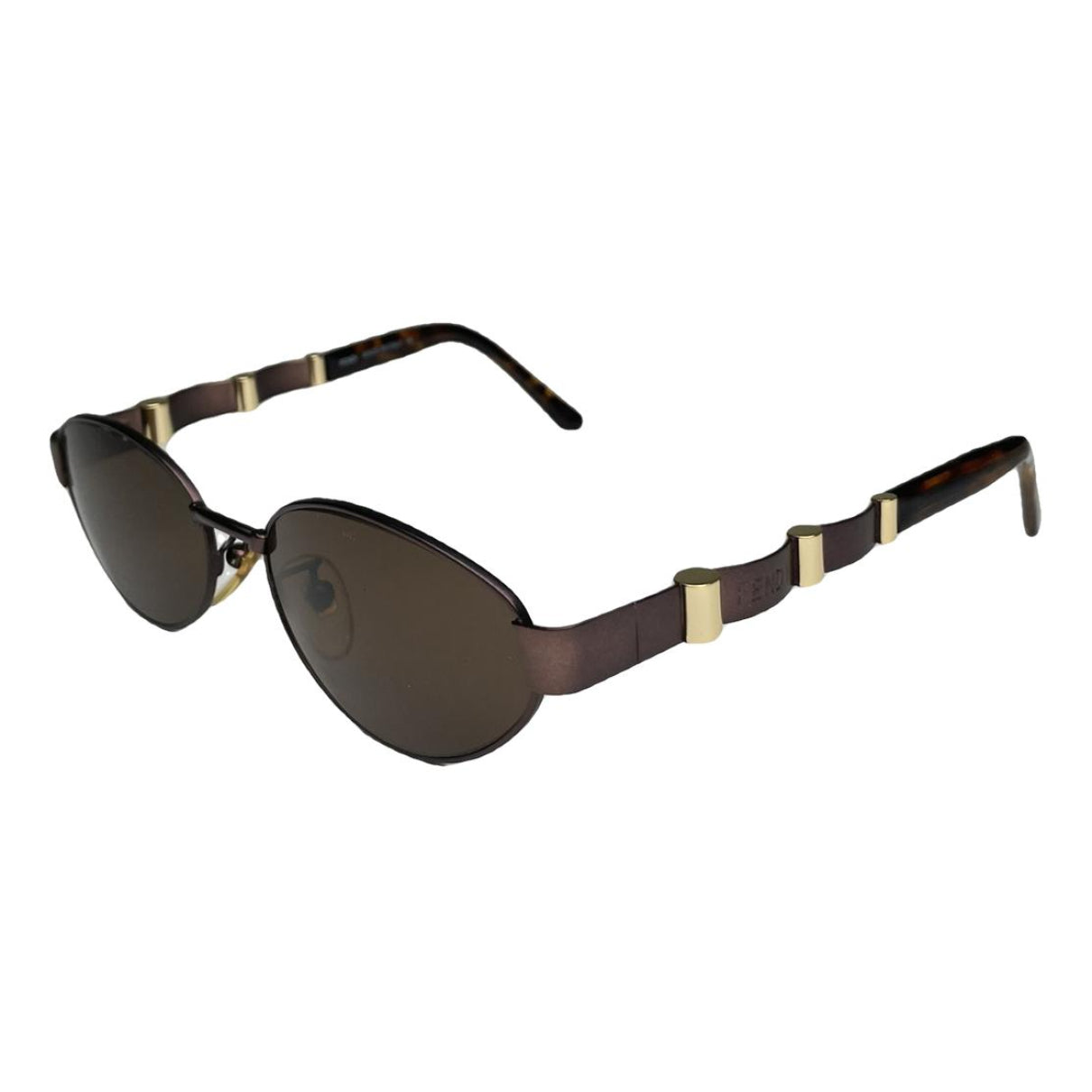 Fendi Black Metal Sunglasses image 1