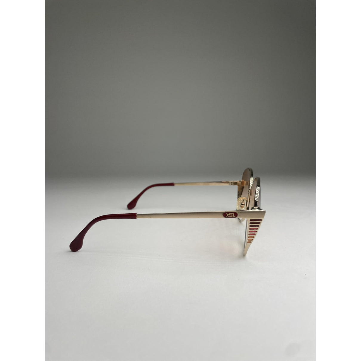 Yves Saint Laurent Gold Metal Sunglasses image 3