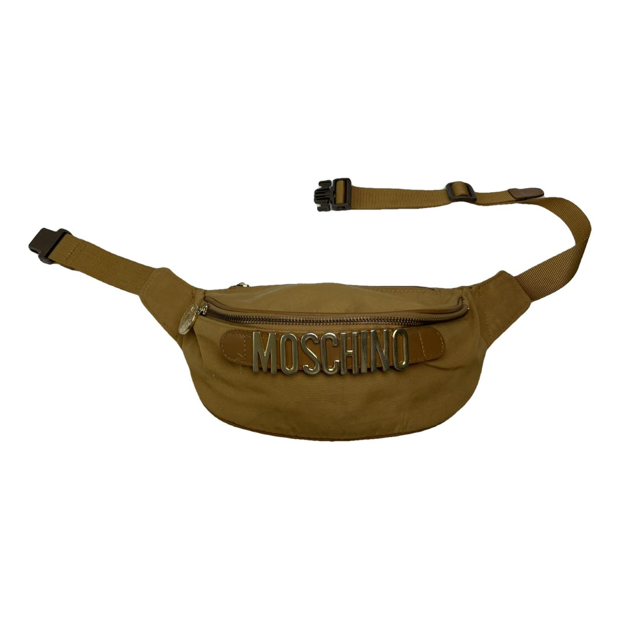 Moschino Camel Polyester Handbag image 1