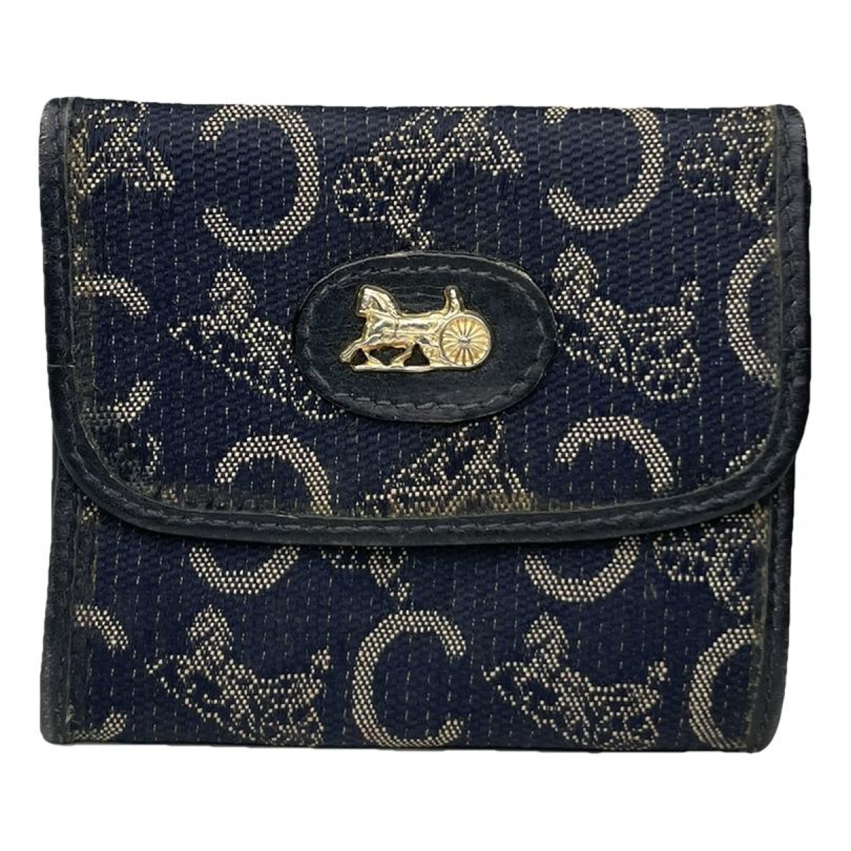 Celine Navy Cotton Purse image 1
