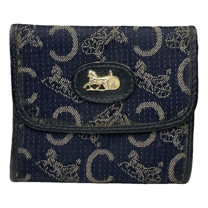 Celine Navy Cotton Purse image 1