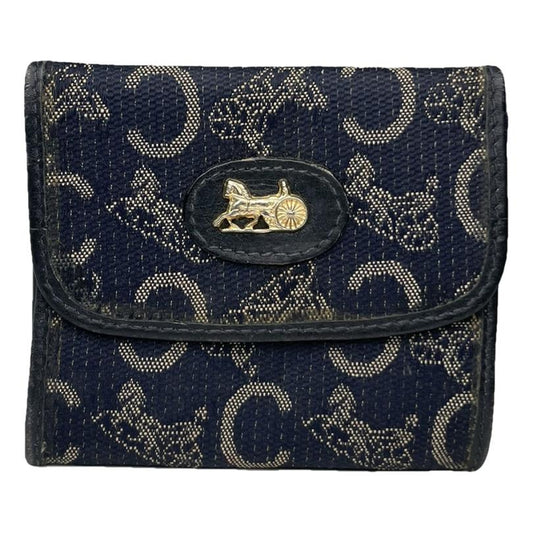 Celine Navy Cotton Purse image 1