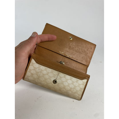 Celine Triomphe Beige Leather Wallet image 3